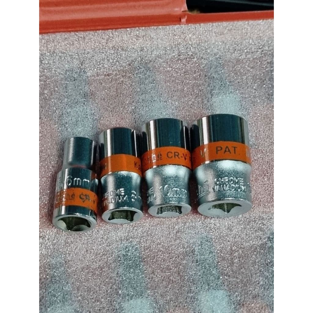 ลูกบล็อกสั้น Koche 1/4" 6 เหลี่ยม/ 8เหลี่ยม รูปที่ 3