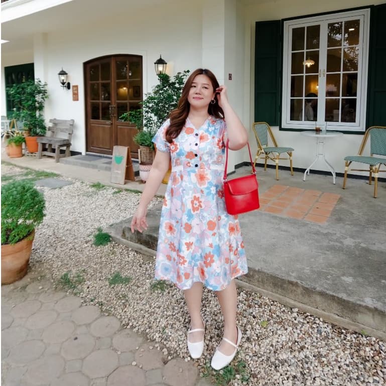 Nora Dress เดรสสาวอวบ ชุดสาวอวบ รูปที่ 8