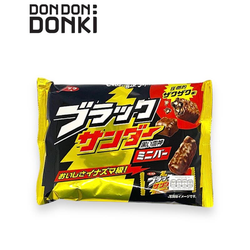 Jonetsu kakaku Black thunder mini chocolate bar / โจเนทสึ คาคาคุ เวเฟอร์ เคลือบ ช็อคโกแลต มินิบาร์ รูปที่ 2