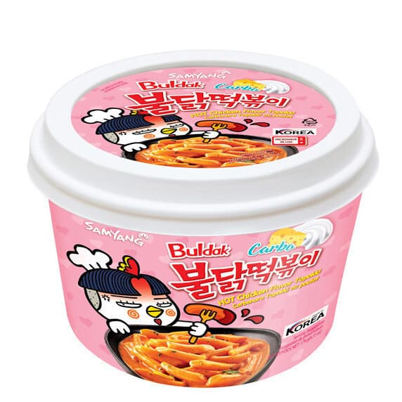 Samyang Buldak Hot Chicken Topokki Carbonara ซัมยัง บูลดัก ฮอตชิคเก้น ต๊อกโปกี รสคาโบนาร่าสูตรเผ็ด รูปที่ 2