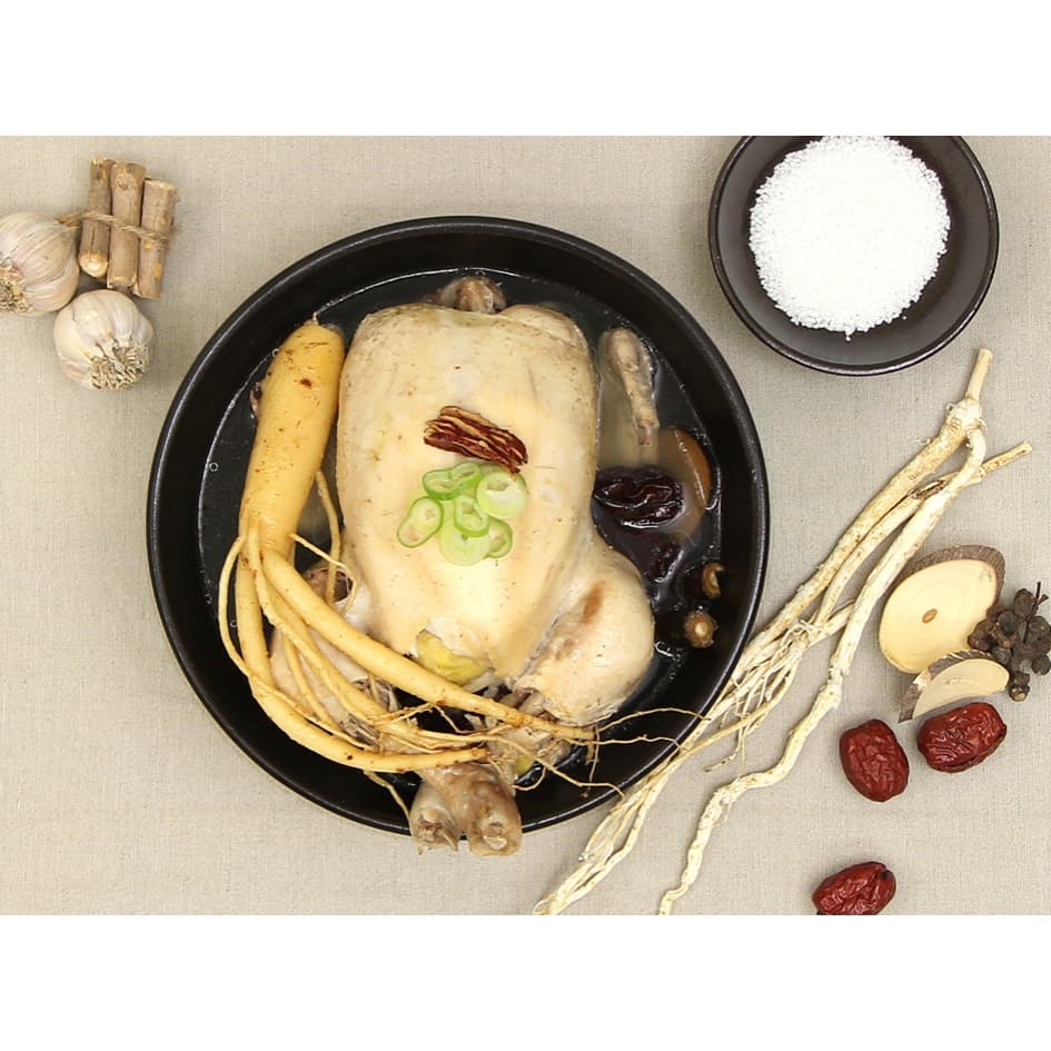 ไก่ตุ๋นโสมเกาหลี เครื่องโสมพร้อมปรุง 1ชุด 70g ซัมกเยทัง 삼계탕 Samgyetang รูปที่ 9