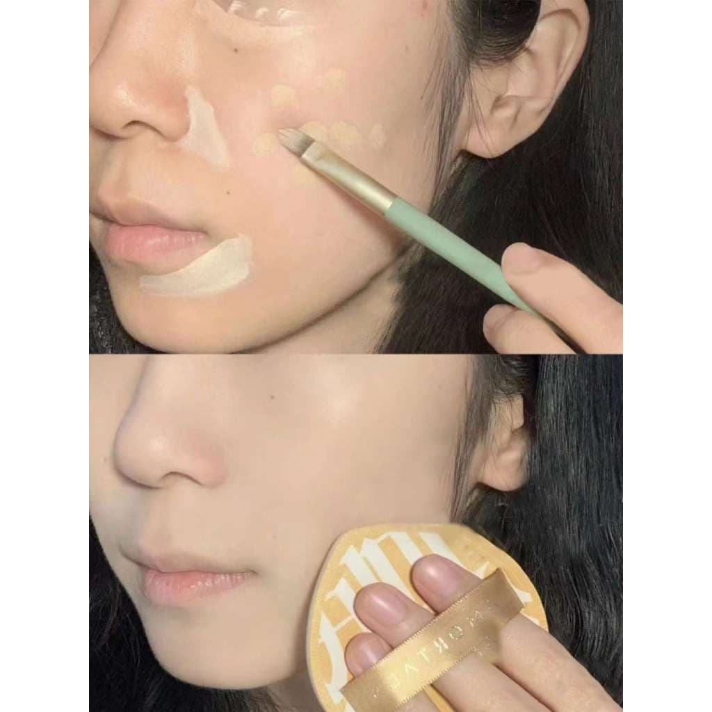 BAITOEI ชุดพัฟคุกกี้ช็อกโกแลต 6 ชิ้น พัฟกำมะหยี่ ไม่กินแป้ง พัฟขนาดมินิ รูปที่ 3