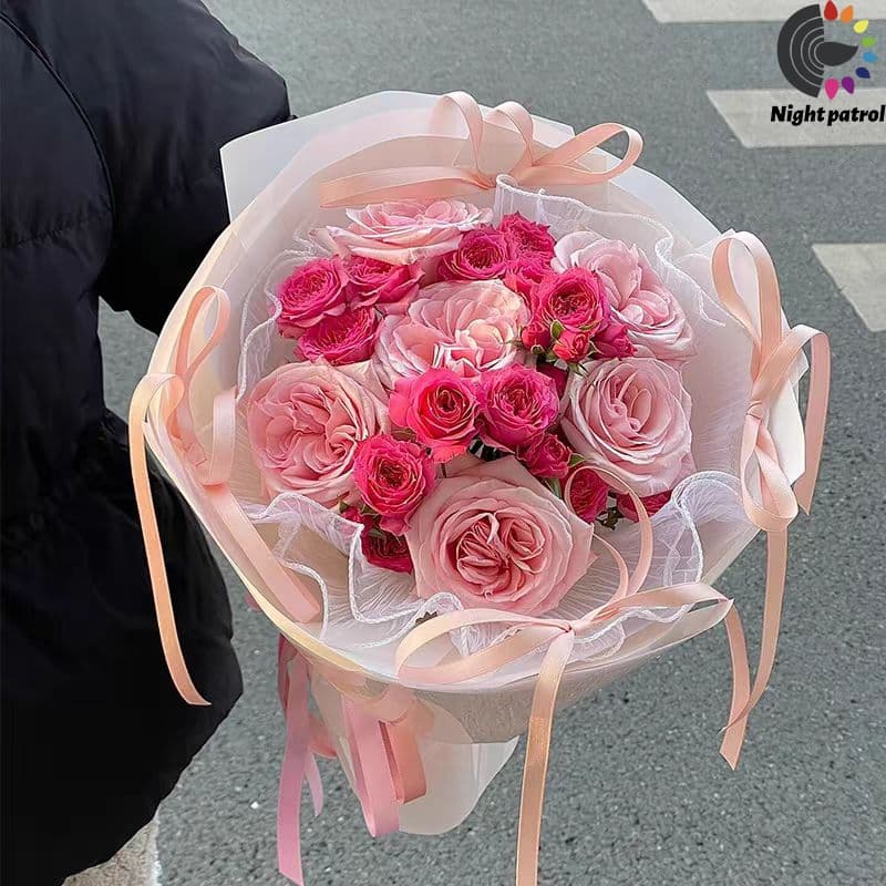 ริบบิ้นผ้าซาติน หน้ากว้าง 0.6 ยาว 25 หลา/ม้วน สําหรับตกแต่งงานหัตถกรรม 50สี รูปที่ 7