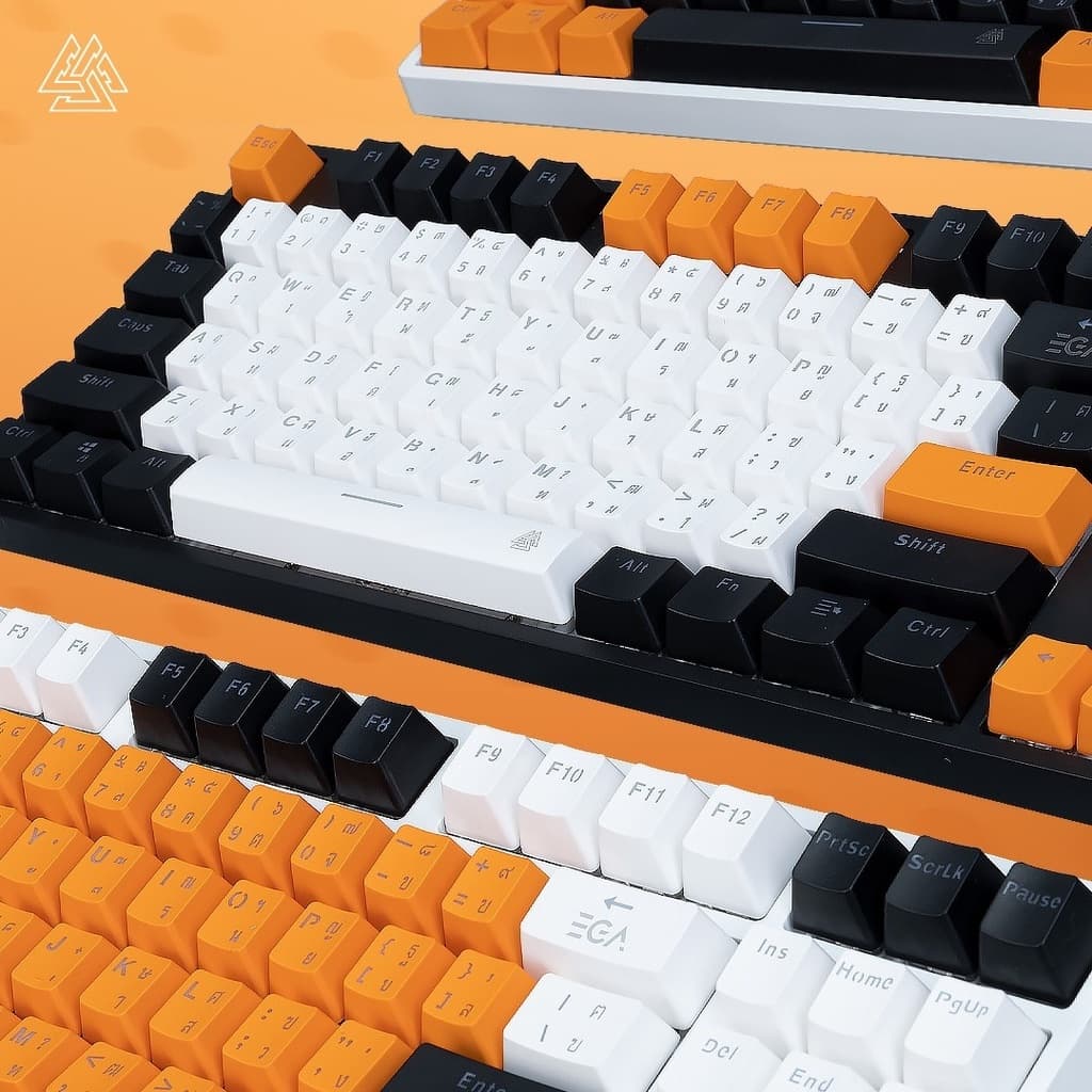 EGA TYPE MGKC4 ปุ่มกด Keycaps คีย์แคป TH/EN วัสดุพลาสติก PBT คีย์แคป 106 ปุ่ม ไฟทะลุทุกตัว ใส่กับคีย์บอร์ดแมคคานิคอลได้ รูปที่ 3