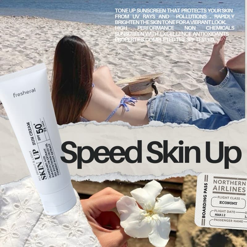 TONE UP กันเเดดผิวกาย 𝐒𝐊𝐈𝐍 𝐔𝐏ผิวสว่างขาวใสเเบบติดสปีด𝑺𝑲𝑰𝑵 𝑼𝑷 𝑺𝑼𝑵 𝑪𝑹𝑬𝑨𝑴 𝐒𝐏𝐅𝟓𝟎+ 𝐏𝐀++++ ไม่โป๊ะ รูปที่ 9
