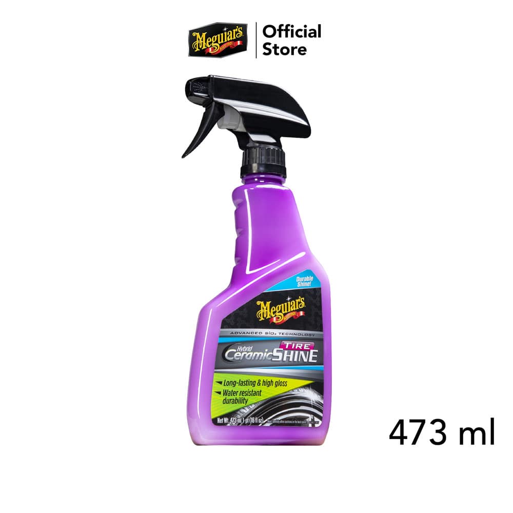 Meguiar's G230416 Hybrid Ceramic Tire Shine สเปรย์เคลือบเงาแก้มยาง เมกไกวส์ ไฮบริด เซรามิก ยางเงา ยางดำ รูปที่ 1