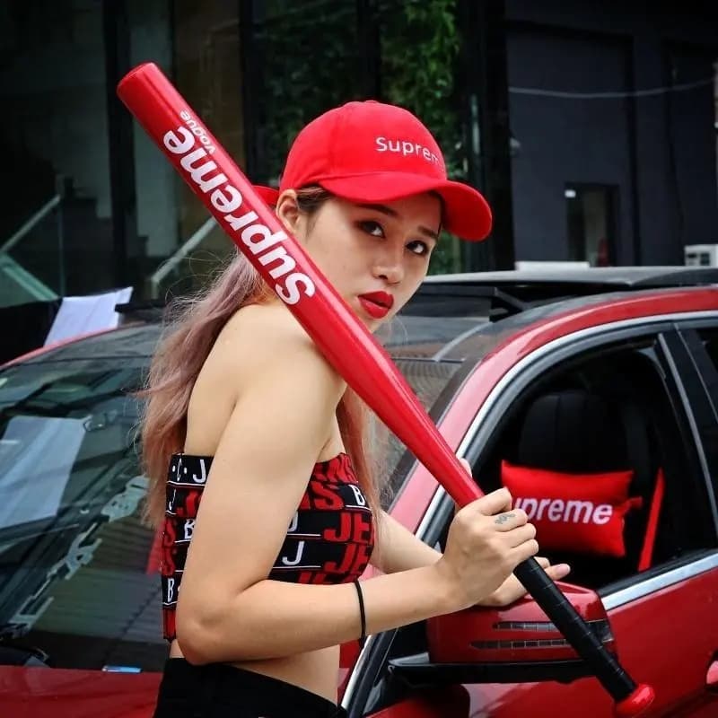 ไม้เบสบอล Supreme ขนาด 32 นิ้ว Baseball Bat ม้เบสบอลเหล็กอัลลอยด์หนา โลหะผสมเหล็กเกรดพรีเมียม รูปที่ 2