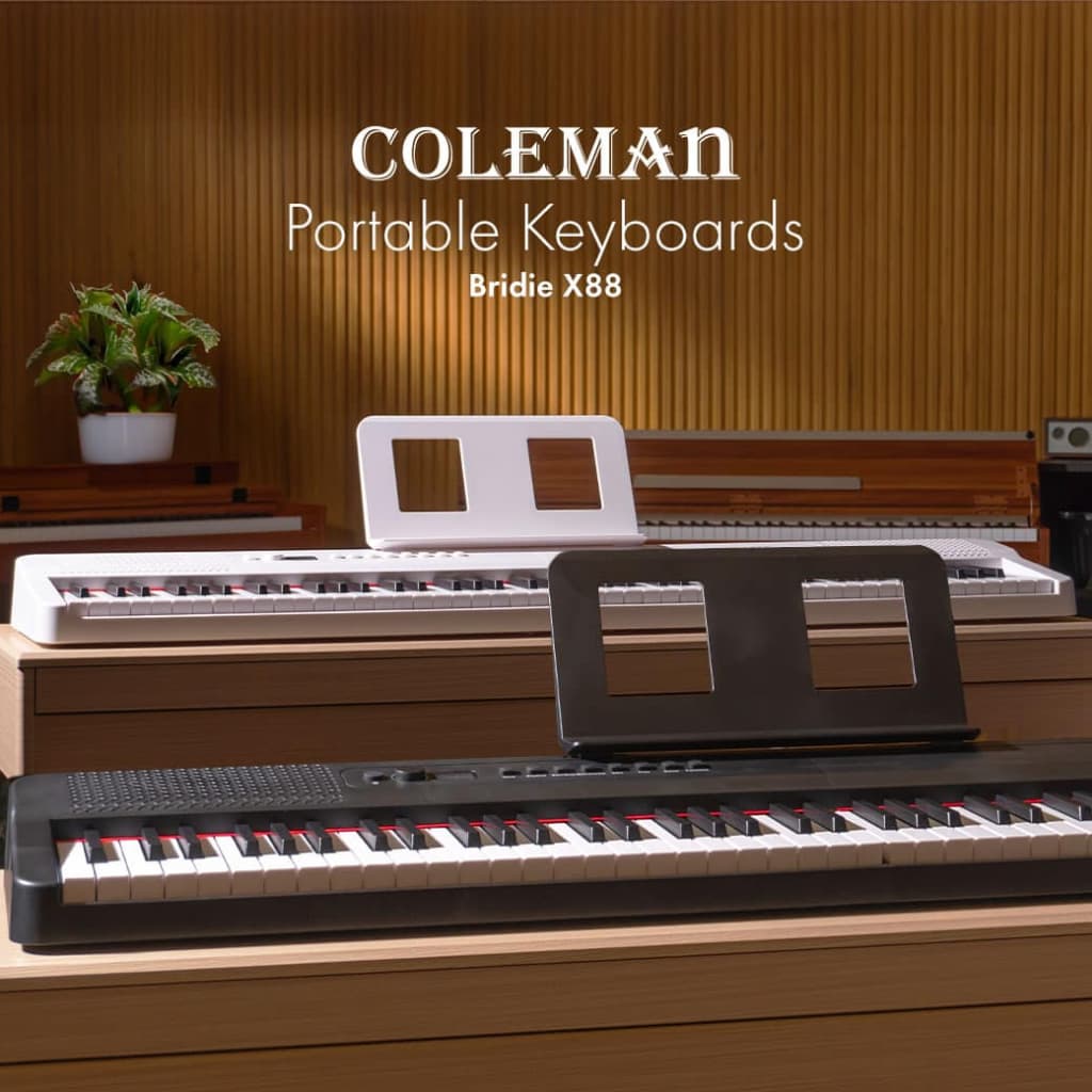 Coleman Birdie 88 / X88 / 88 MKII เปียโนพับได้ ฟรีกระเป๋า Folding Piano คีย์บอร์ดไฟฟ้า 88 คีย์ รูปที่ 1