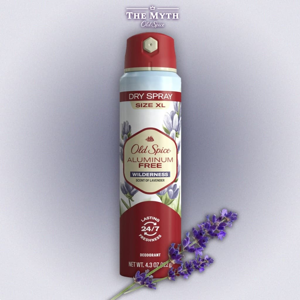 *ของแท้นำเข้าจากUSA* Old Spice Dry Spray รวม สเปรย์ 122g คุมเหงื่อและระงับกลิ่นกาย คล้ายเนื้อขาว รูปที่ 5