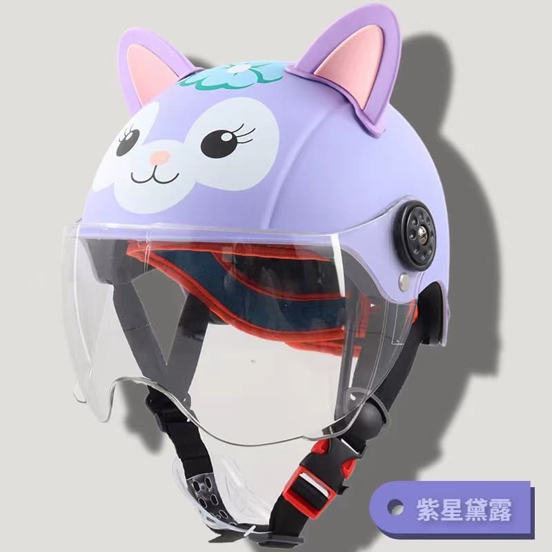 หมวกกันน็อกเด็ก หมวกกันน็อก สไตล์การ์ตูน น่ารักๆ ระบายอากาศได้ดี รูปที่ 7