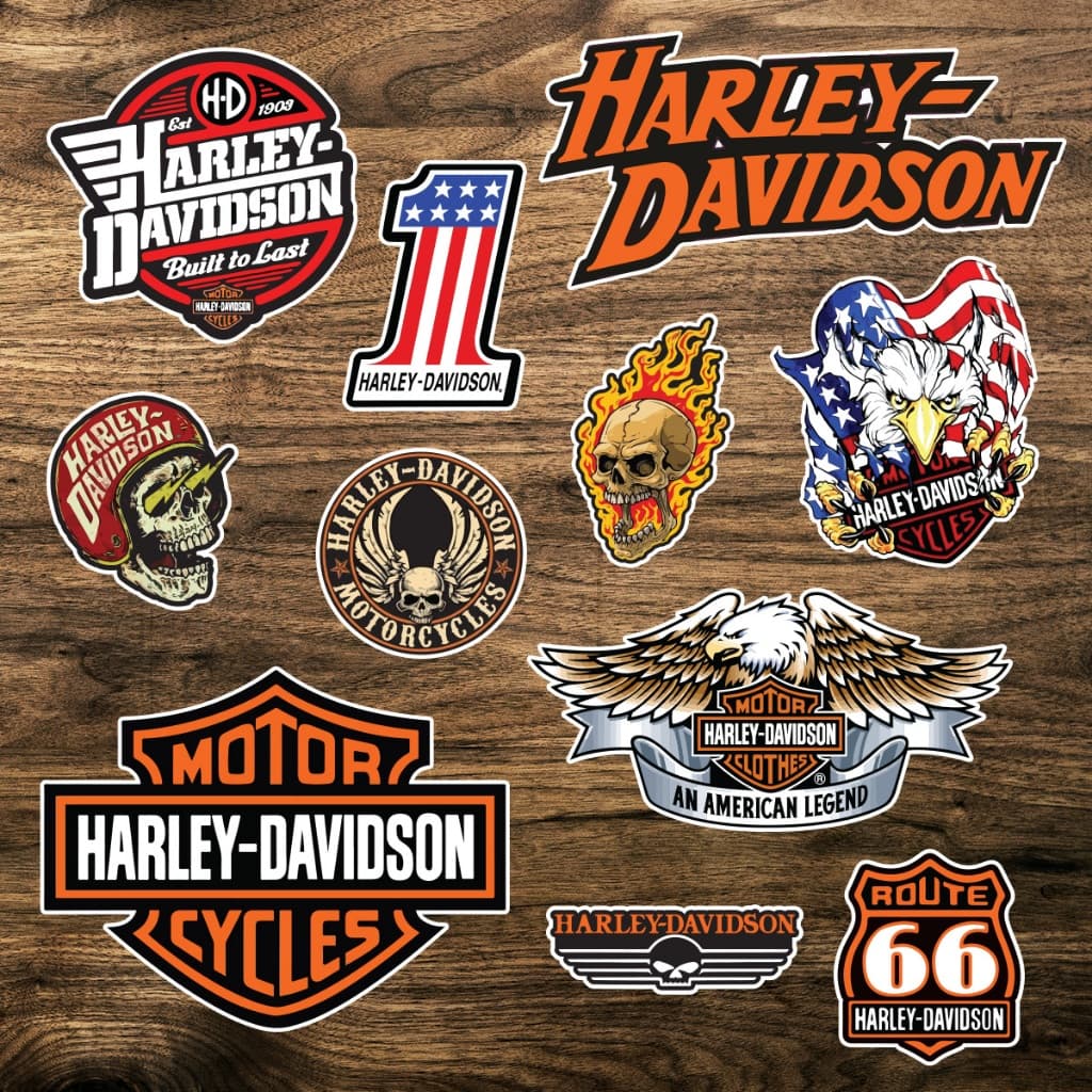 สติกเกอร์ Harley ติดรถมอไซน์ ติดรถ ตกแต่ง กันน้ำได้100% รูปที่ 2