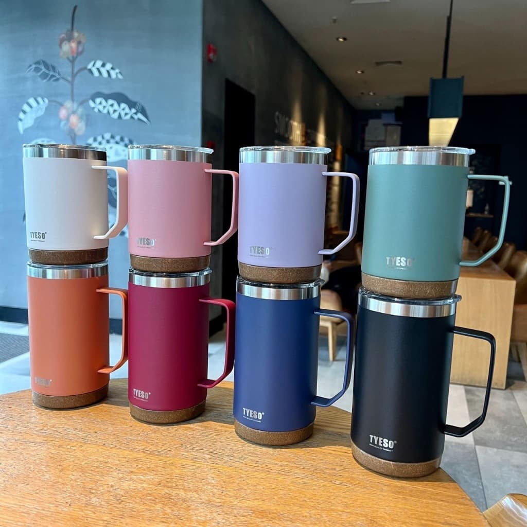 TYESO แท้ แก้วกาแฟความจุขนาดใหญ่พร้อมที่จับ 710ml รูปที่ 2