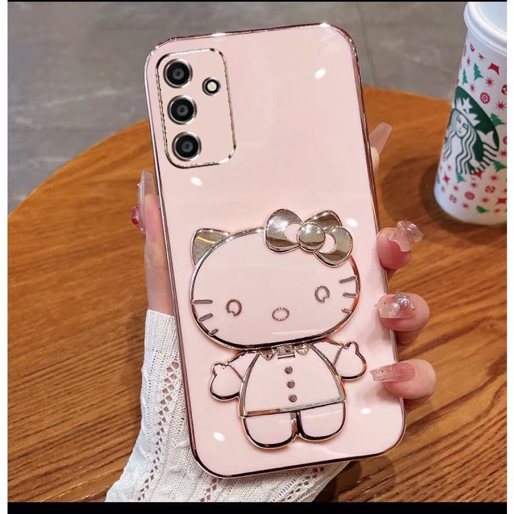 เคส คิตตี้ ขาตั้งได้ สำหรับ Samsung A02S A03S C55 M55 A71 A22 A12 A53 A52 A52S A04S A13 4G 5G A23 A50 A30S ลายน่ารัก รูปที่ 2