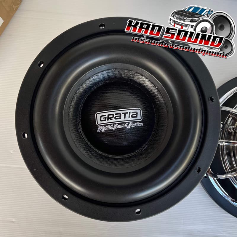 GRATIA ซับวูฟเฟอร์ 10นิ้ว โครงชุบ GT-1080A ลำโพงซับ SUBWOOFER แม่เหล็ก180หนา20x2ชั้น ว้อย75มิล เบสหนัก ซับโหดๆ รูปที่ 2