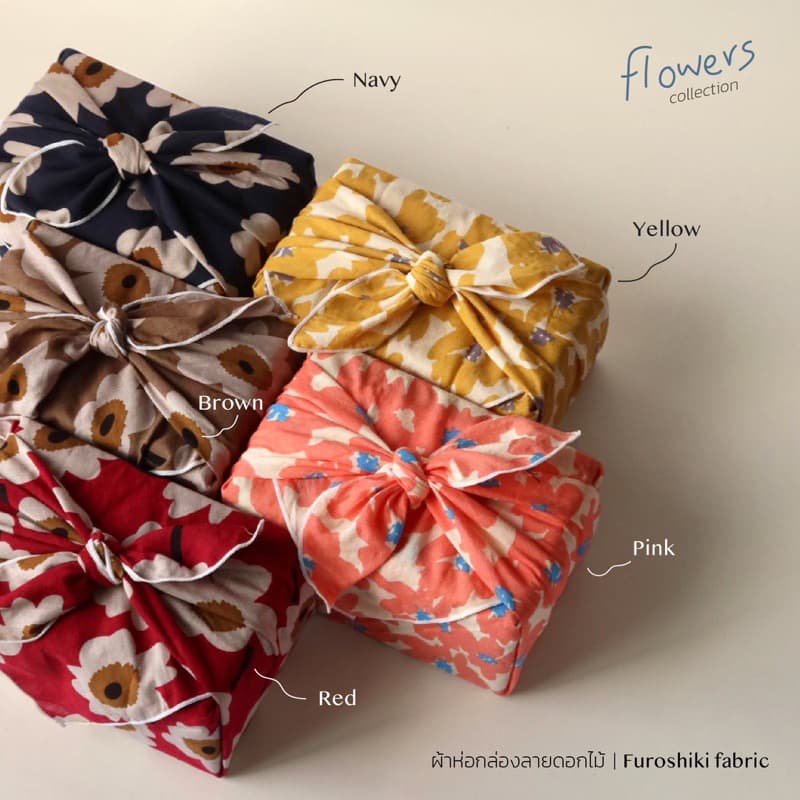 ชุดปลูกของขวัญ GiftBox B กล่องห่อผ้า Furoshiki รูปที่ 3