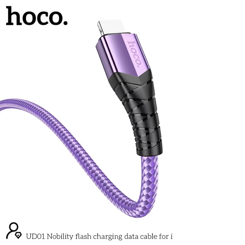 NEW!!! สายชาร์จ HOCO UD01 ยาว 1.2M ชาร์จเร็ว 5A MAX ชาร์จเร็ว สำหรับ Micro/Type-C/iOS สายถัก ไนล่อน คุณภาพสูง สายชาร์จ รูปที่ 8