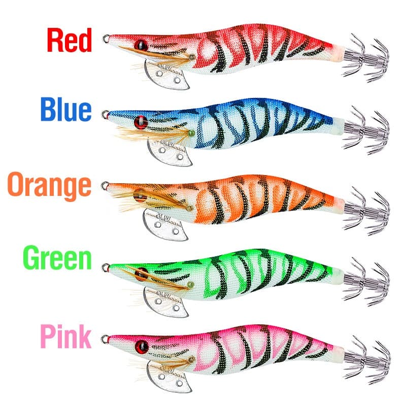 SUKE 5 สี โยตกหมึก เรืองแสง เหยื่อตกปลาหมึก เรืองแสงในที่มืด เหยื่อตกปลา1ชิ้นขนาด8ซม. รูปที่ 3