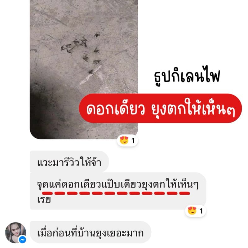 ธูปไล่ยุง ของแท้ ตรากิเลนไฟ รูปที่ 2