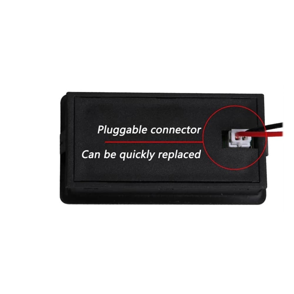 Pcbfun 6133A มิเตอร์ไฟฟ้าดิจิตอล DC8-100V LCD โวลต์มิเตอร์จอแสดงผล LCD พร้อมสายเคเบิล รูปที่ 5