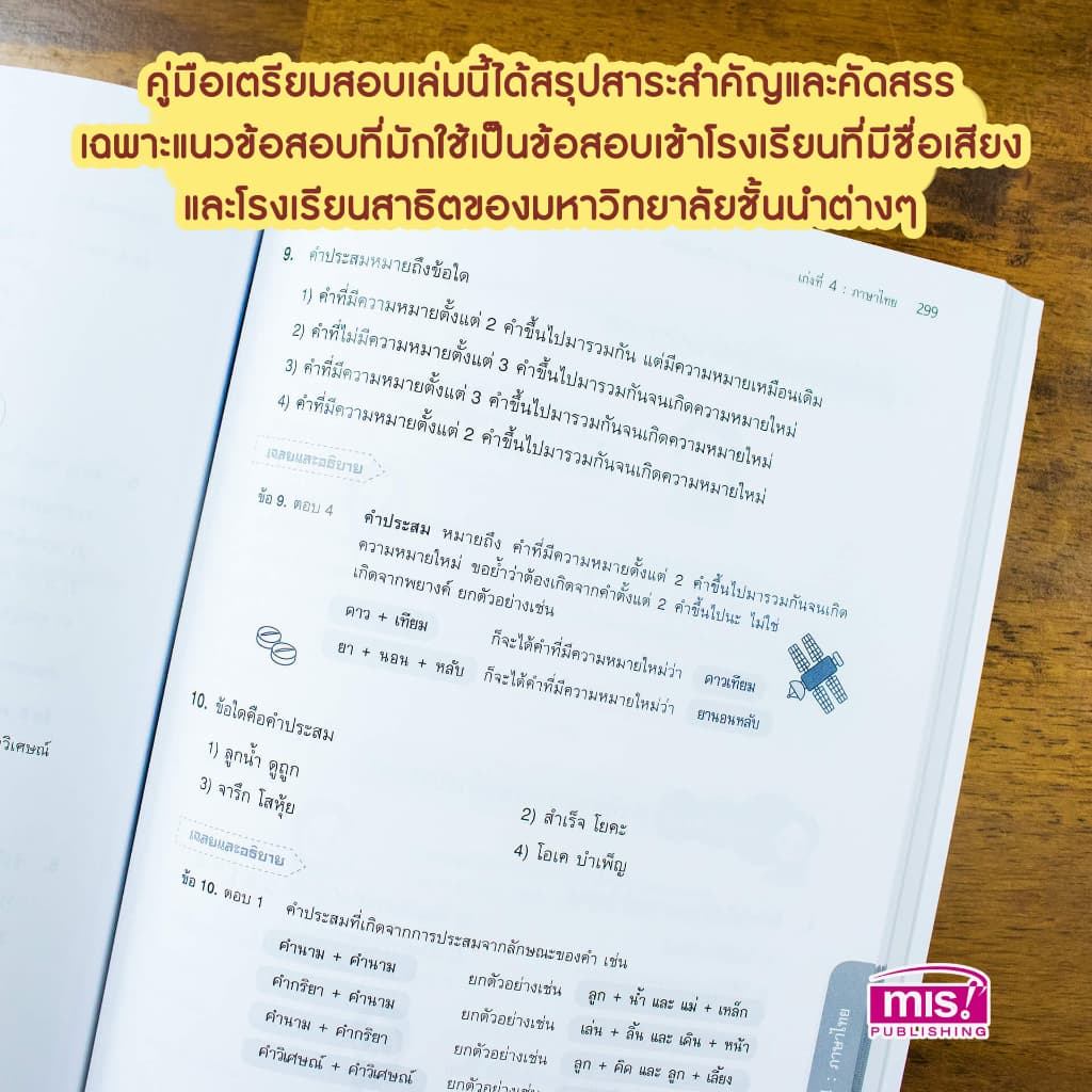 หนังสือติวเข้ม 5 วิชา สอบเข้า ม.1 คู่มือเตรียมสอบคัดเลือกเพื่อเข้าเรียนต่อในระดับชั้นมัธยมศึกษาปีที่1 รูปที่ 2