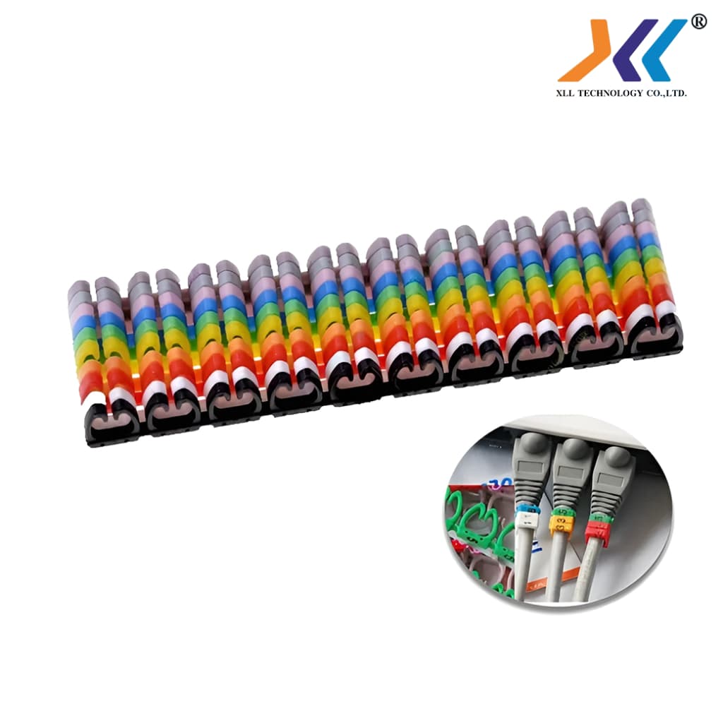 ตัวเลขมาร์ค สาย lan CAT6 ขนาด6-8mm. Cable Markersแบบแข็ง0-9อย่างละ10 ตัว รูปที่ 4