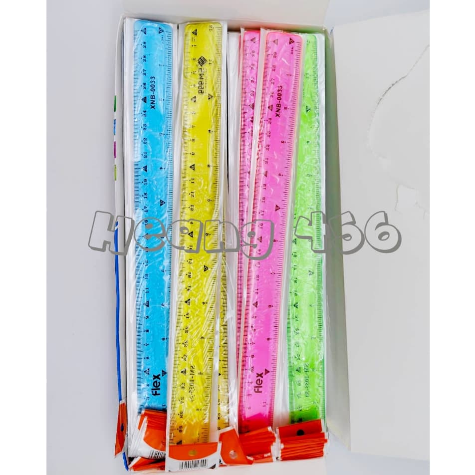 แพ็ค 12 ชิ้นคละสี ไม้บรรทัดยางซิลิโคน ไม้บรรทัดงอได้ PVC ไม้บรรทัดเจล ม้วนได้ ไม่หัก ไม้บรรทัดเยลลี่ รูปที่ 6