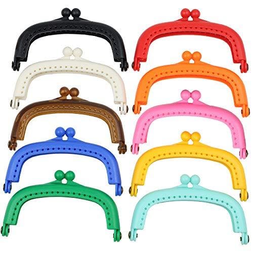ปากกระเป๋าปิ๊กแป๊กพลาสติก ปิ๊กแป๊ก สีสดใส ขนาด 8.5ซม. รูปที่ 2