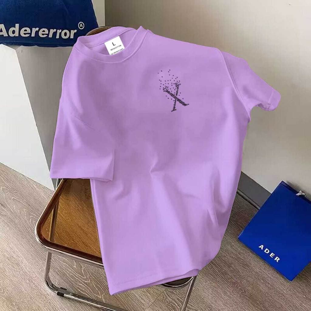//BK-727 เสื้อยืดแฟชั่น ผ้าคอตตอนผสมโพลี เนื้อผ้านุ่มระบายอากาศดี เสื้อแขนสั้นวินเทจทรงตรงไซส์ไม่เล็ก ใส่ได้ทั้ง ญ/ช รูปที่ 4