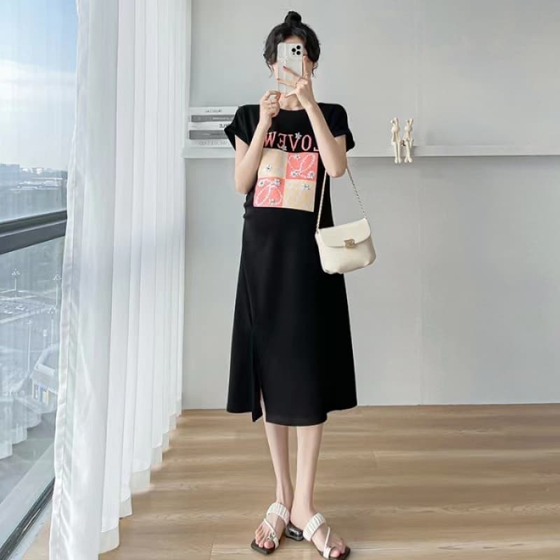 no1shopชุดคลุมท้องฤดูร้อน ชุดคลุมท้องยาวคุณภาพสูงบางให้นม ชุดคลุมท้องยาวแฟชั่น สวมใส่สบาย รูปที่ 5