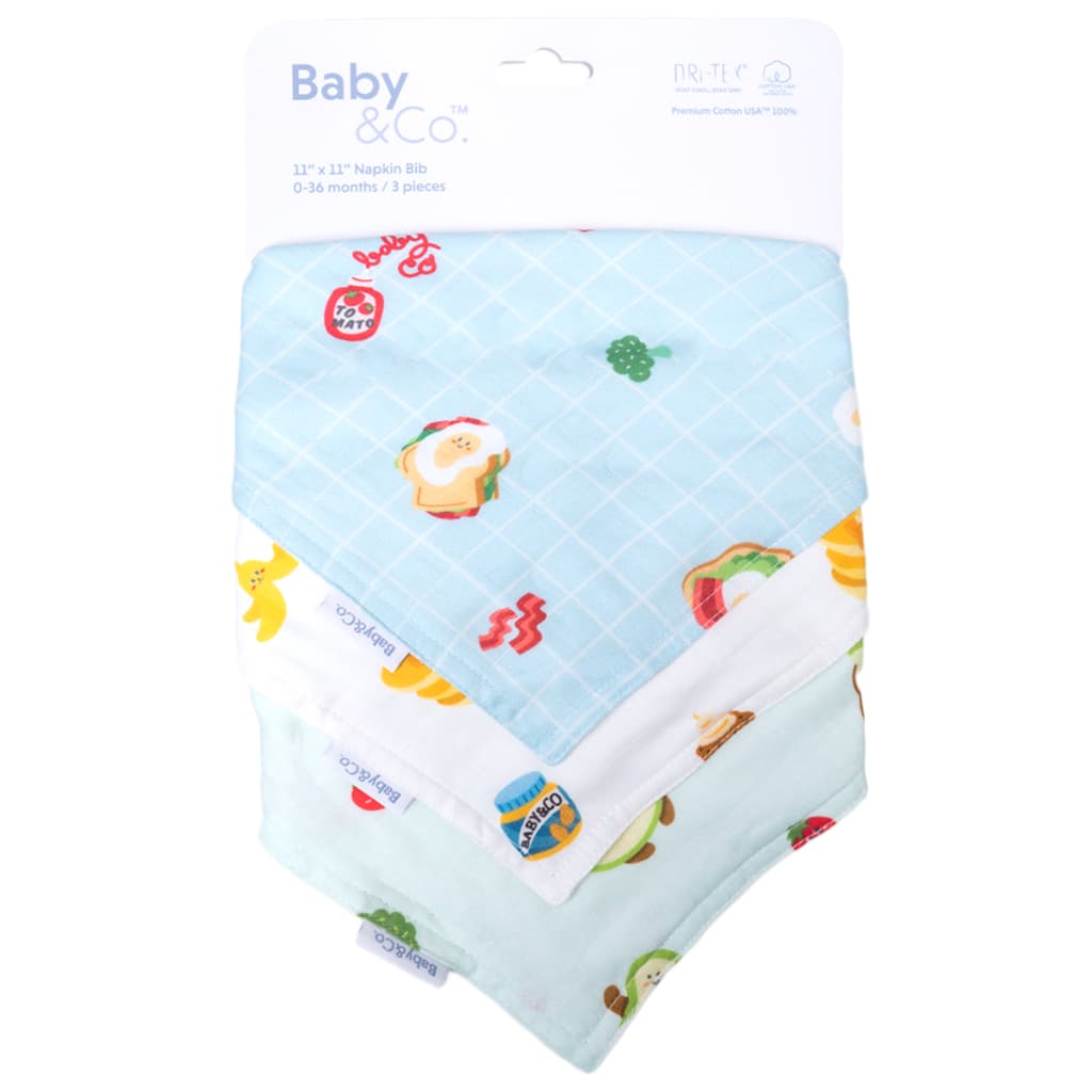 Baby and Co. New Collection ผ้ากันเปื้อนอเนกประสงค์ แพ็ค 3 ชิ้น รูปที่ 5