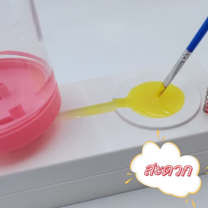 ถังล้างพู่กันพู่กัน Brush Washer สำหรับล้างแปรง สะดวก รวดเร็ว สามารถเปลี่ยนน้ำได้โดยอัตโนมัติ Brush Rinser รูปที่ 3