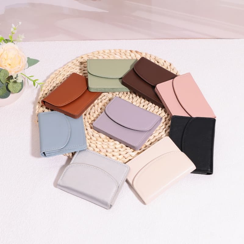 B-650กระเป๋าสตางค์มินิมอล PU สีน่ารัก พกพาสะดวก ขนาดเล็กแบบพกพา พร้อมช่องใส่บัตร สำหรับผู้หญิง 9สี รูปที่ 7