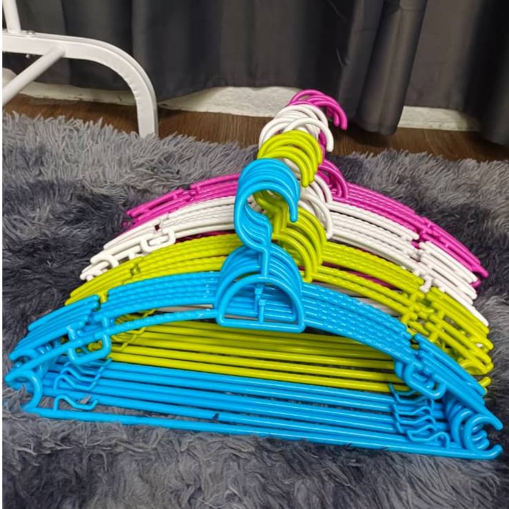 ไม้แขวนเสื้อ พลาสติกผู้ใหญ่ ยกลัง120ชิ้นแขวนผ้า ราคาส่งโรงงาน รูปที่ 3