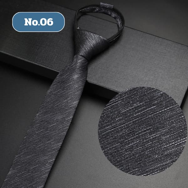 Hangerman เนคไทด์สำเร็จรูป ไม่ต้องผูกแบบซิบรูด ทำงานพรีเมี่ยม 6 ซม. รูปที่ 4