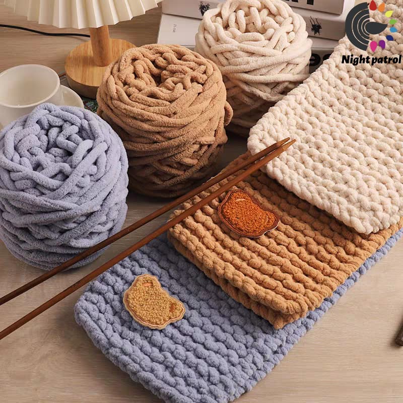 เส้นด้ายถัก สีพื้น 1 ply 100 กรัม ถักมือโครเชต์ DIY จากไทย รูปที่ 8