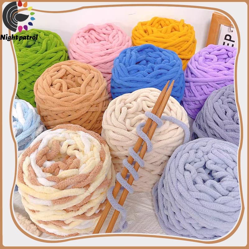เส้นด้ายถัก สีพื้น 1 ply 100 กรัม ถักมือโครเชต์ DIY จากไทย รูปที่ 9