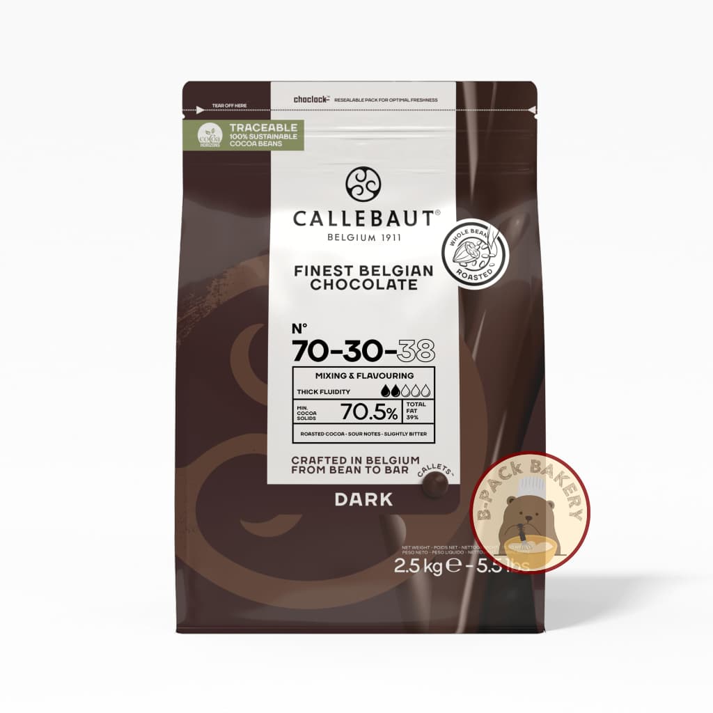 แคลเลอร์บาว ช็อคโกแลต กูแวร์ตูร์ 70.5% 2.5kg Callebaut Dark Chocolate Couverture 70.5% 2.5kg รูปที่ 2