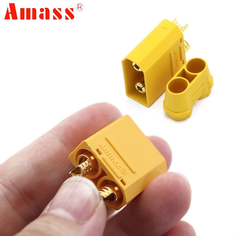 * XT90-S ตัวผู้ และตัวเมีย 1คู่ สําหรับเชื่อมต่อแบตเตอรี่ Lipo FPV โดรน รูปที่ 4
