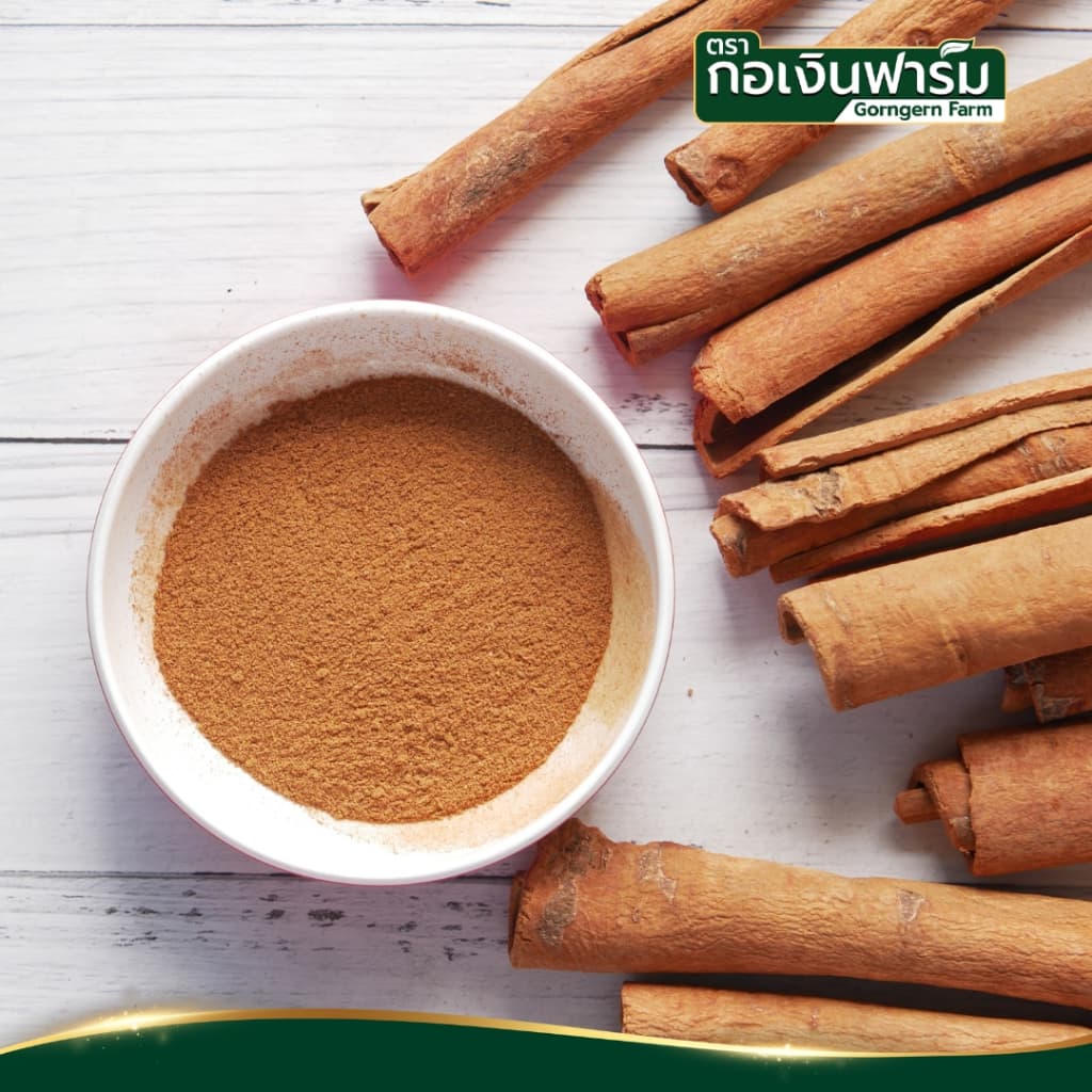 อบเชยผง ตรา กอเงินฟาร์ม CINNAMON POWDER Gorngernfarm Brand อบเชย100% ไม่แต่งสี ชงดื่ม อาหาร เบเกอรี่ รูปที่ 2