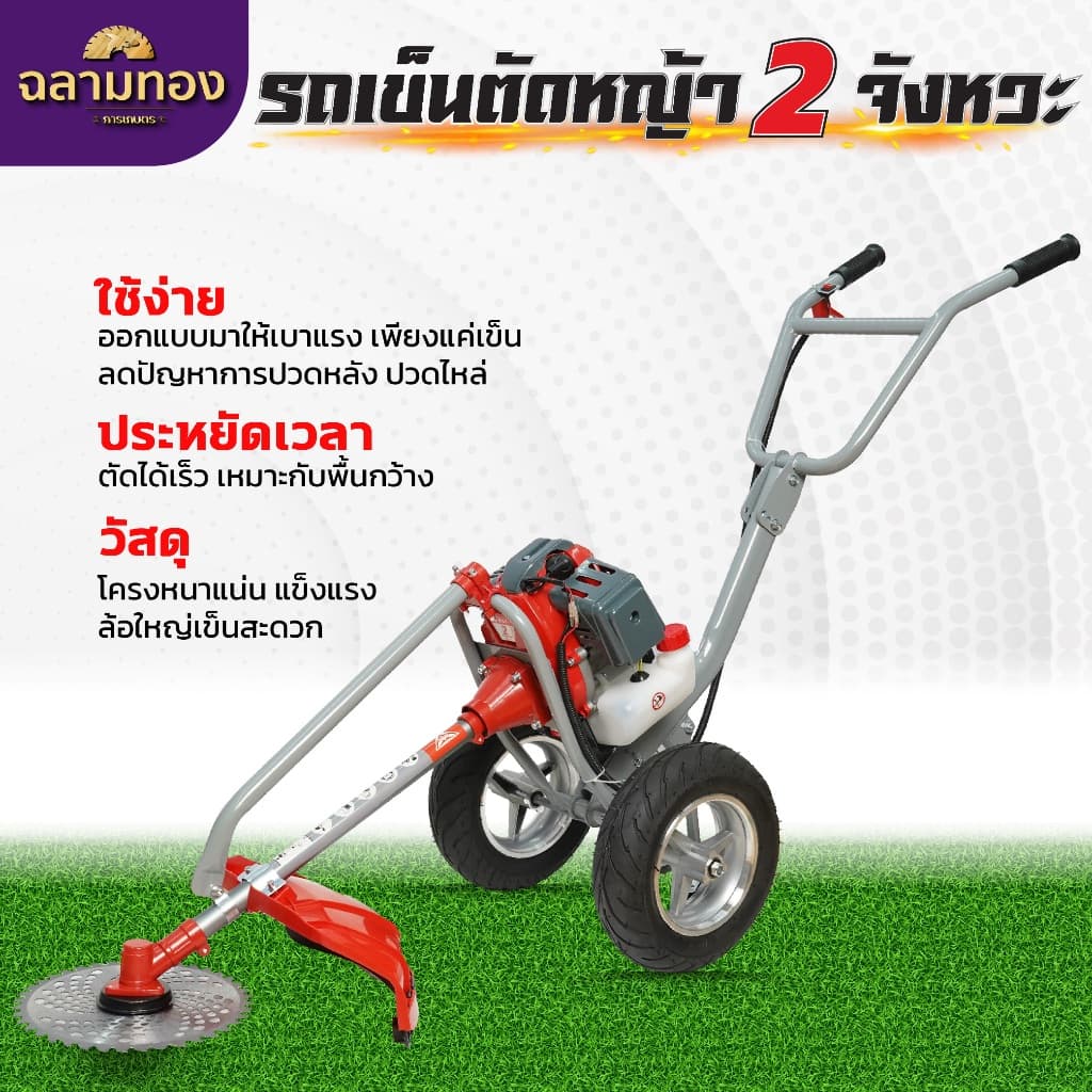 เครื่องตัดหญ้ารถเข็น เครื่องตัดหญ้าDGF 2 จังหวะ เครื่องตัดหญ้าครบชุด เครื่องตัดหญ้าเดินตาม รูปที่ 4