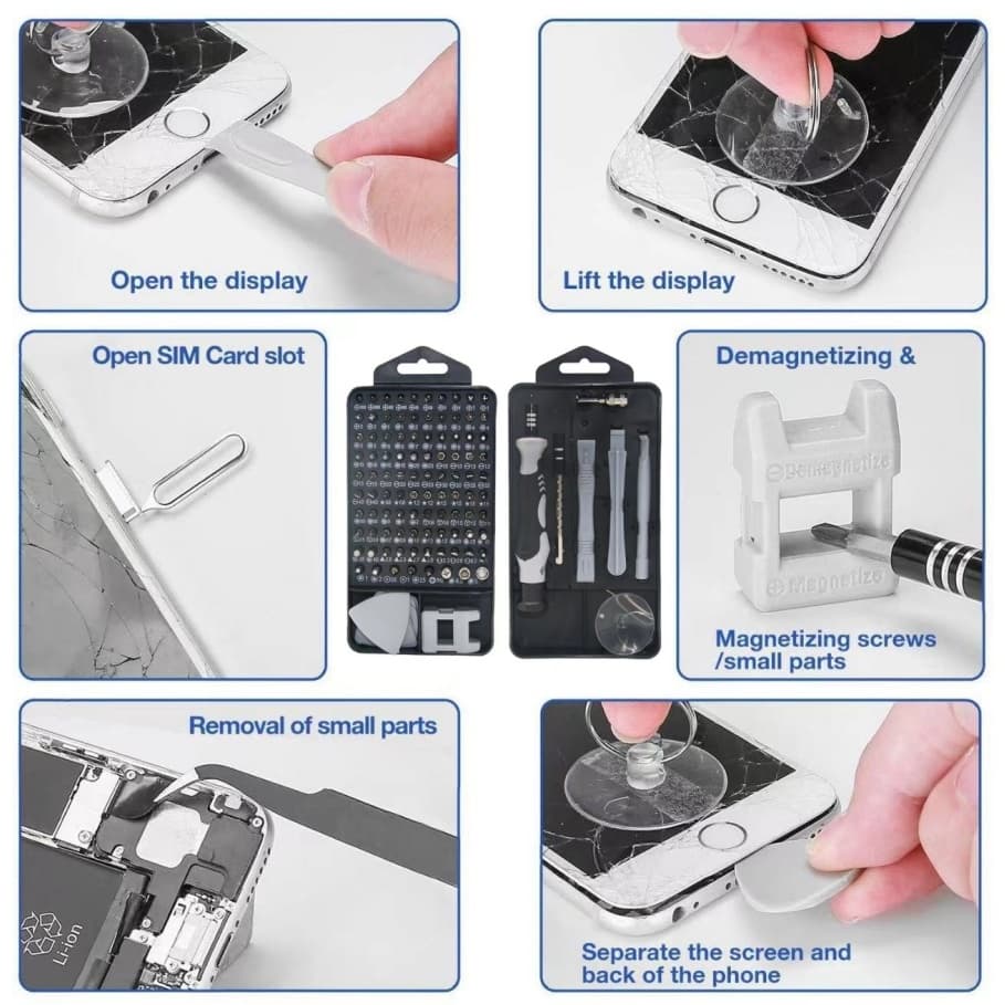 115-in-1ชุดไขควง Precision Torx Phillips Hex Head ชุดไขควงแม่เหล็ก รูปที่ 7