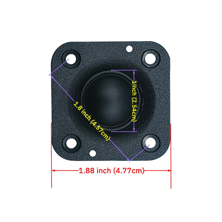 HK 2 นิ้ว 20W ลำโพงเสียงแหลม 2 นิ้ว แม่เหล็กนีโอ ลำโพงสี่เหลี่ยม 4Ω เสียงแหลม 2 นิ้ว แหลม 2 นิ้ว ลำโพงทวิตเตอร์​รถยนต์ รูปที่ 2