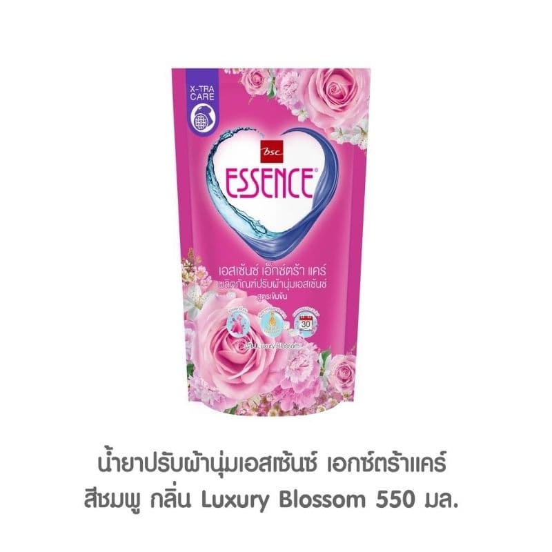 ปรับผ้านุ่มสูตรเข้มข้นเอสเซ้นเอ็กซ์ตร้าแคร์สูตรใหม่นุ่มหอมยาวนาน30วันช่วยลดกลิ่นอับสกัดจากธรรมชาติขนาด550mlX3ถุงมี3กลิ่น รูปที่ 2