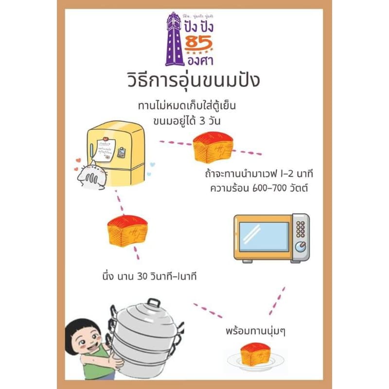 ปังปัง85องศา รอบส่ง 6 กรกฎาคม ขนมปังชื่อดังของท่าน้ำนนท์ ผลิตใหม่ๆขนมปังนุ่มไส้แน่น รูปที่ 4