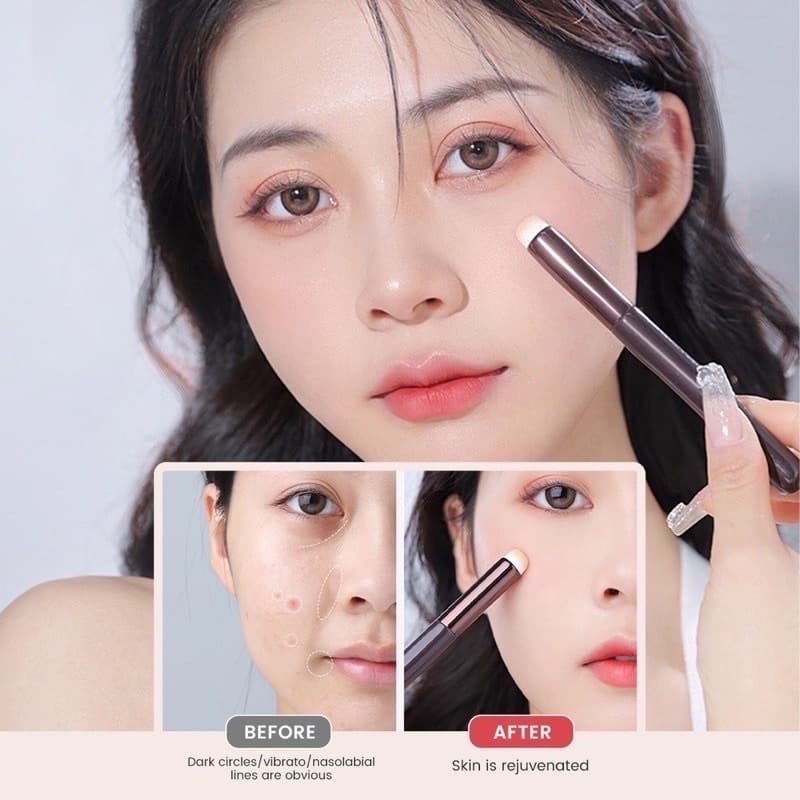 แปรงทาลิปฟุ้ง ลงคอนซีลเลอร์ แต่งหน้าปลายนิ้ว นุ่มพิเศษ สไตล์เกาหลี รูปที่ 3