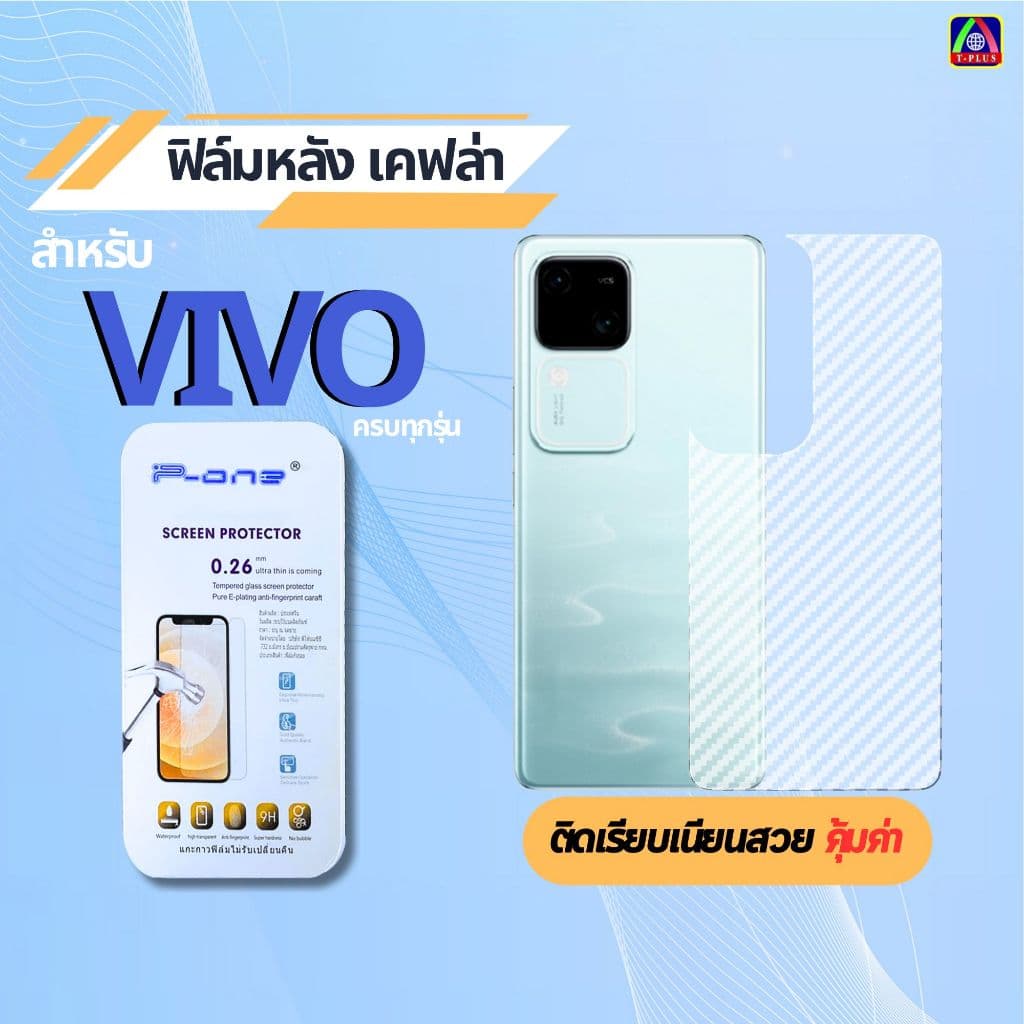 ฟิล์มหลัง VIVO y19s y21 y200 5g y20 y17s y11 y50 y04 y15 y22 y33s y03 y39 5g y15s y33t รูปที่ 1