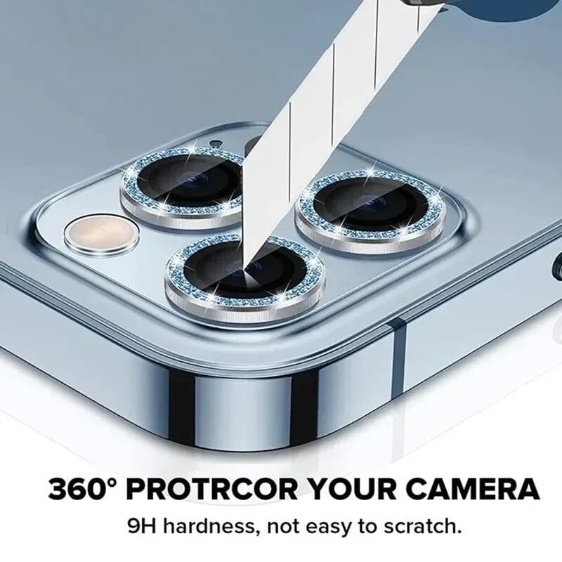 วงแหวนโลหะปกป้องเลนส์กล้อง For iPhone 11 13 15 14 12 16 Pro Max 13 Mini 15 Plus พร้อมกระจกนิรภัย รูปที่ 6