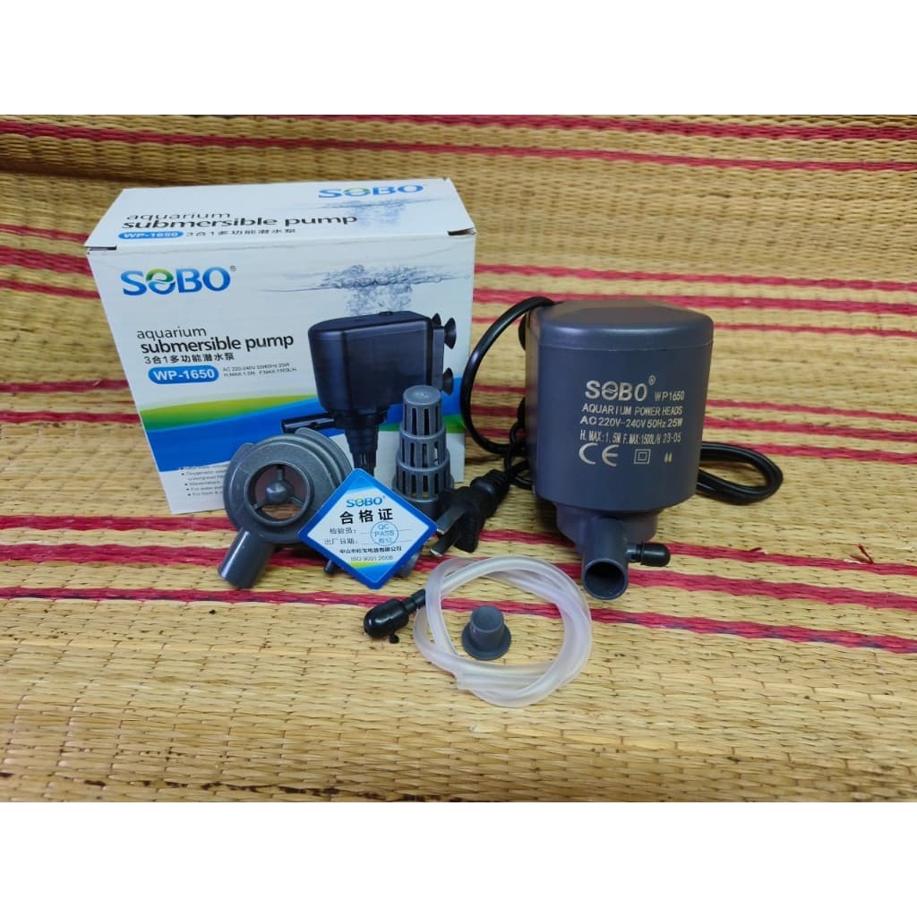 ปั๊มตู้ปลา น้ำพุ น้ำตก พญานาค SOBO WP1050 / WP1150 / WP1250 / WP1650 / WP2550 / WP3550 / WP4550 ปั๊มน้ำคุณภาพ รูปที่ 6