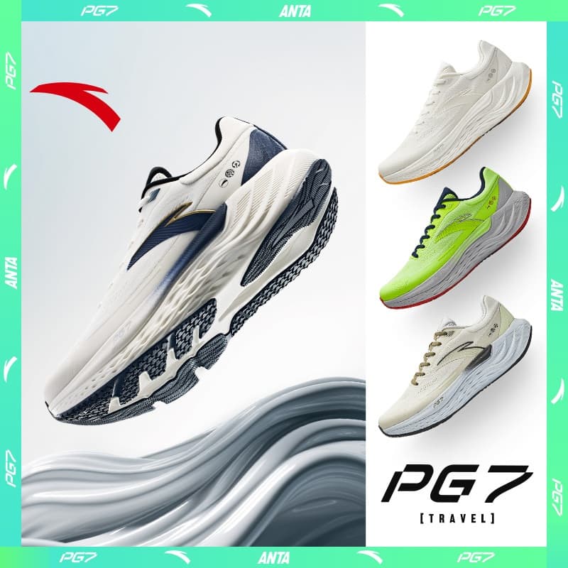 ANTA Travel PG7 รองเท้าวิ่งคุชชั่นผู้ชาย 2E Widefoot รองเท้ากีฬา 1124C5546 Official Store รูปที่ 6