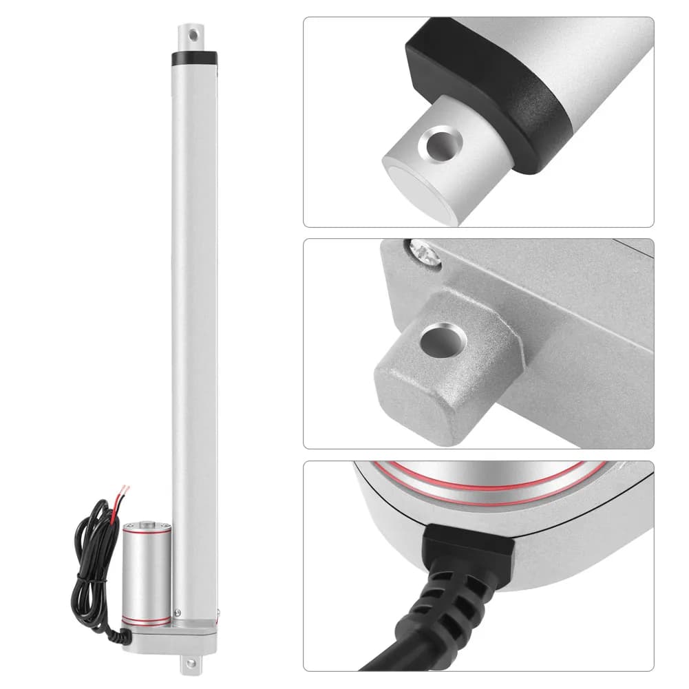 มอเตอร์แกนชัก Linear actuator กันน้ำ IP 65 DC 12V 1000N ตัวกระตุ้นเชิงเส้น ยกสูงสุด 400 มม. จังหวะมอเตอร์ไฟฟ้าสำหรับรถยน รูปที่ 2